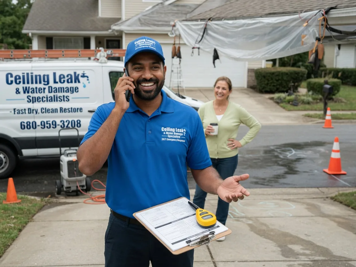 Ceiling Leak Cleanup Media, IL FAQs